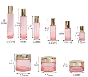 ขวดน้ำไฮดราเอสเซนส์สีชมพูขนาด100มล. ผลิตภัณฑ์ดูแลผิวขวดแก้วทรงตรงแบบอิมัลชันปั๊มแรงดันขวดครีมปิดผนึกขวดปั๊มสเปรย์ - Product Image 6