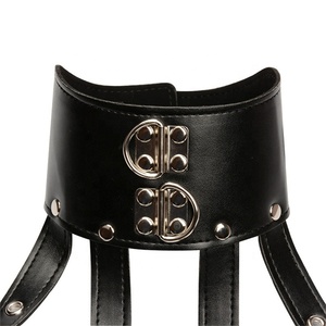 <span class=keywords><strong>Cool</strong></span> jeux pour adultes Bondage Gear robe cou retenue Faux cuir corps harnais sangle Cupless porter des produits de <span class=keywords><strong>sexe</strong></span> - Product Image 5