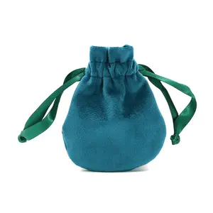 Lucking Customized Velvet Jewelry Pouch Bags with Logo Printed Drawstring Velvet Jewelry Bag jewellery pouch