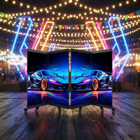 Écran LED portable pour mur vidéo, support de table de DJ, façade P2.6 P3.91, cabine DJ pliable pour boîte de nuit