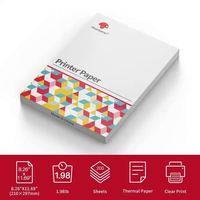 Papier d'impression thermique Phomemo A4 pli papier thermique à séchage rapide Compatible pour imprimante M08F-A4 100/200 feuilles