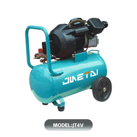 Compresseur d'air à piston silencieux à double cylindre de 100 L 3 CV avec roues, personnalisable en usine