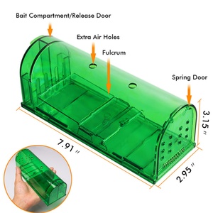 Wholesale <b>Mouse</b> Cage Control <b>Mouse</b> Trap Transparent Humane Snap Box Catch Reusable Pedal Style <b>Mouse</b> Snap Trap Smart - Product Image 4