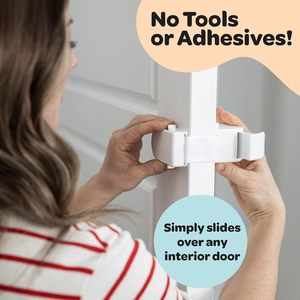 Serratura di <span class=keywords><strong>Sicurezza</strong></span> per Armadietti in Plastica a Scatto, Infrangibile dai Bambini, Nessun Attrezzo/Adesivo Richiesto (1 Pezzo) - Product Image 3