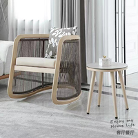 Chaises à bascule en métal élastiques pour le jardin, le patio, le bureau, les loisirs en plein air