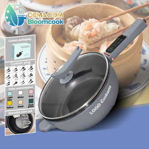 Bloomcook 2025, idéal pour les soupes aux spaghettis, cuisinière à pot, chauffage rapide, antiadhésif, mini-cuisinière électrique portable, marmite électrique - Product Image 1