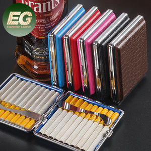 EA178 étui à cigarettes de <span class=keywords><strong>luxe</strong></span> unique, noir mignon en métal personnalisé boîte pour <span class=keywords><strong>femme</strong></span> mince étanche support étui à cigarettes de <span class=keywords><strong>luxe</strong></span> - Product Image 1