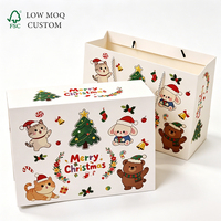 Boîtes cadeaux de Noël personnalisées avec fermeture magnétique, boîtes d'emballage en papier de Noël pour bonbons et cadeaux de fête