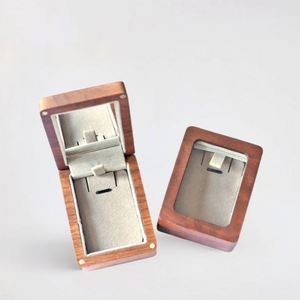 Luxury Wooden Handicraft Gift Box Walnut Rectangular Jewelry Box with <b>Acrylic</b> or <b>Mirror</b> Lid - Product Image 1