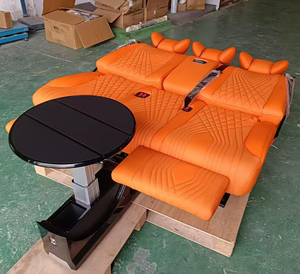 Banco de asiento de coche mejorado para furgoneta de lujo para Vito <span class=keywords><strong>Sprinter</strong></span> Hiace VW <span class=keywords><strong>Ford</strong></span> <span class=keywords><strong>Transit</strong></span> reclinable a cama sofá asiento de banco - Product Image 5