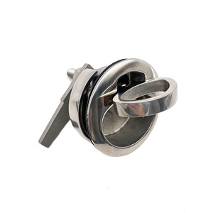 Stainless Steel 316 Marine Floor <b>Latch</b> Round Handle <b>Lock</b> For Boat Yacht Replacement Repair - Product Image 4