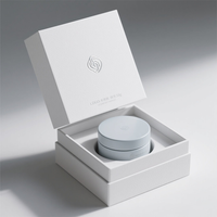 Boîte en papier rigide avec couvercle magnétique, emballage écologique personnalisé avec logo en relief, pour cosmétiques, maquillage, huile essentielle, sérum, crème pour le visage