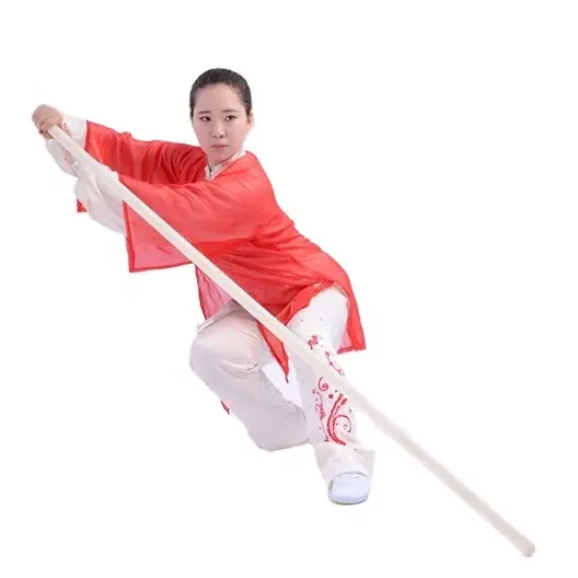 Wushu-palos de madera para artes marciales, palos de madera para Shaolin, Waxwood, Kungfu Taolu, pistola Wushu