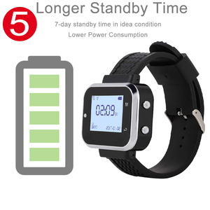 Catel Không Dây Hệ Thống Gọi Điện Cuộc Gọi Khách Waiter Pager 5 Đồng Hồ Receiver + 24 Nút Gọi Hệ Thống Hàng Xếp Hàng Cho Nhà Hàng - Product Image 4