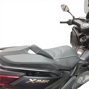 Housse de selle de moto avec dossier, gris et noir, surpiquée, de remplacement pour scooter XMAX 23-26 - Product Image 1
