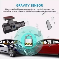 Cámara para Coche Z3 Dashcam 1080P, Cámara de Tablero con Pantalla IPS de 3 Pulgadas, 4 LED IR, Grabadora de Conducción