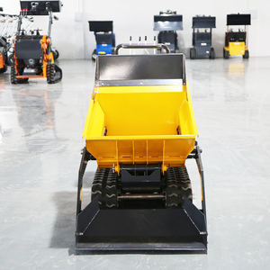 Mini-tracteur chenillé compact avec benne basculante hydraulique, capacité de charge de 500 kg, haute efficacité pour la construction et l'agriculture - Product Image 3