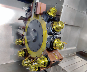 Centre de tournage CNC HANSUN 10 pouces à broche numérique programmable, contre-plate hydraulique, haute précision, tourelle motorisée pour métaux - Product Image 2