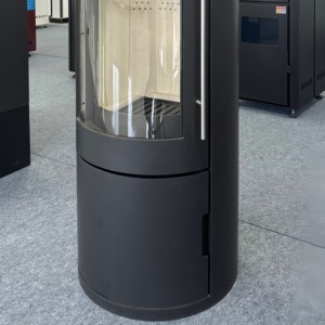 Chimenea <span class=keywords><strong>de</strong></span> Leña Redonda <span class=keywords><strong>de</strong></span> Vidrio Curvo Importada <span class=keywords><strong>de</strong></span> Nuevo Diseño, 9kW, Ambiente <span class=keywords><strong>de</strong></span> Alta Gama <span class=keywords><strong>para</strong></span> Sala <span class=keywords><strong>de</strong></span> Estar - Product Image 4