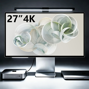 Moniteur haute définition TCOLOR <span class=keywords><strong>27</strong></span> pouces, résolution 4K, écran plat, multifonctionnel, connexion <span class=keywords><strong>USB</strong></span> <span class=keywords><strong>C</strong></span>, ordinateur portable, affichage de bureau - Product Image 1