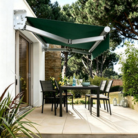 Auvent de terrasse rétractable au design moderne, écologique, électrique et manuel, double commande, résistant aux UV, pare-soleil pour fenêtre extérieure