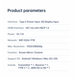 EDUP dài Phạm vi tín hiệu ổn định cho màn hình phản chiếu và mở rộng HD không dây <span class=keywords><strong>Video</strong></span> <span class=keywords><strong>Transmitter</strong></span> và Receiver - Product Image 3