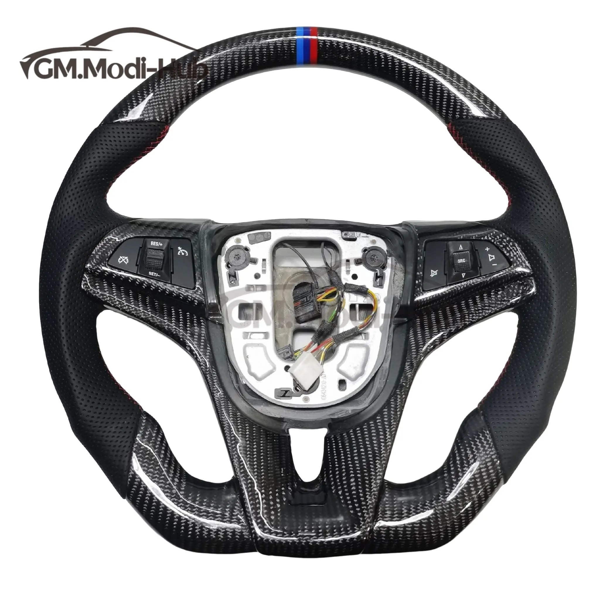 GM.Modi-Hub Carbon Fiber Steering Wheel For Chevrolet 2013-2015 Camaro/2011-2015 Cruze /2013-2015 Malibu