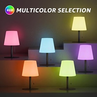 Lampe de bureau LED de style moderne, écologique, protection des yeux, tactile, à intensité variable, recharge USB, batterie, changement de couleur RVB, métal, type-C