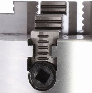 K72-160 160mm Mandrin de tour indépendant à 4 mors en acier SANOU, neuf, composants de base pour engrenages, 5'' manuel, garantie 6 mois - Product Image 3