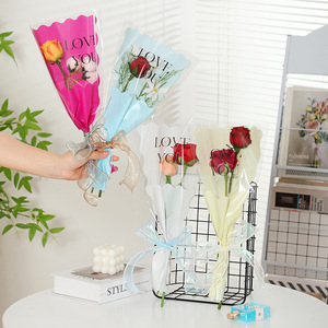 Papel de embalaje de flores multibranchi de <span class=keywords><strong>sirena</strong></span>, envoltura de regalo hecha a mano, hecha de plástico BOPP para bolsa OPP DIY incluida - Product Image 4