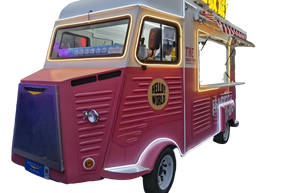 Camion de restauration rapide rose personnalisé <span class=keywords><strong>petite</strong></span> remorque à hamburger avec <span class=keywords><strong>voiture</strong></span> pour les opérations de restauration urbaine compacte camion-restaurant citroën - Product Image 3