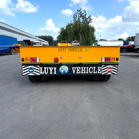 Semi-remorque surbaissée personnalisable à 4 essieux avec suspension mécanique et conception à col de cygne détachable pour engins de génie civil lourds