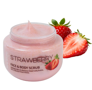 Private Label Wholesale OEM Strawberry Scent 250ml Deep Cleansing <b>Body</b> Face <b>Scrub</b> - Product Image 1