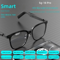 Lunettes de soleil audio intelligentes unisexes, bloquant la lumière bleue, avec contrôle tactile et chargement USB-C pour usage quotidien