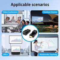 Extensor HDMI SYONG Mini 60M sobre un Solo Cable Cat6, 1080P 60Hz 3D HDTV, Convertidor RJ45 para Audio, Video, Monitor, Laptop