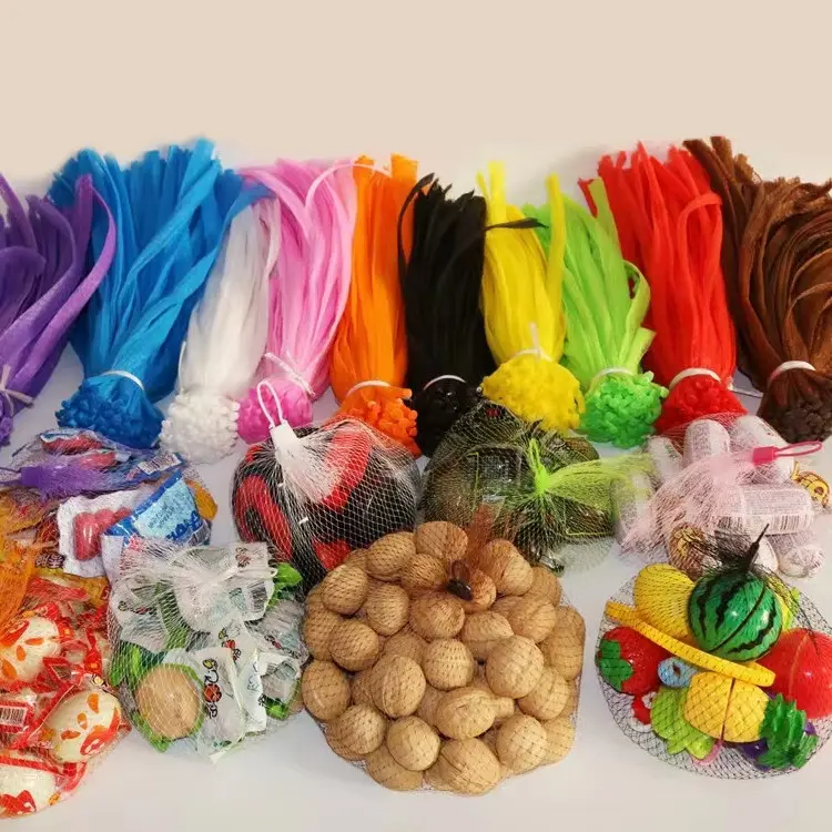 Customized order accepted Small Plastic Eco-friendly Mesh Net Bags packing Fresh vegetable fruit