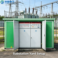 Transformateur de distribution compact préfabriqué de style européen 10 kV/0,4 kV 1600 kVA, boîtier IP54 pour usines industrielles