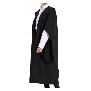 Custom Matte Economy UK Bachelor Graduation Gown With Bat Wing Sleeves