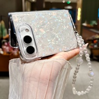 Étui de protection pour écran pliable Apple 18 Duo, coque avant et arrière pour iPhone 18 Duo, bracelet à motif coquille.