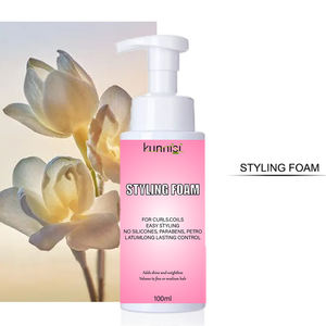 Espuma para el cabello orgánica con agente acondicionador, bomba de crema de peinado ecológica para cabello rizado, reduce el encrespamiento y define el rizo - Product Image 1