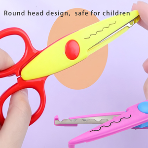 Hanview trẻ em giấy edgers kéo trang trí kéo cho crafting và đồ dùng học tập 5 inch 3 gói hoặc 6 gói - Product Image 5