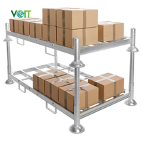 Palette en acier empilable verticale durable pour stocker des articles volumineux et lourds avec des poteaux