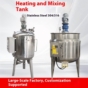 Thép không gỉ 304 trộn Tank điện sưởi ấm phản ứng Ấm đun nước tháp lò phản ứng PLC kiểm soát tùy chỉnh chất lỏng Mixer - Product Image 2