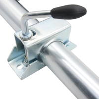 Roue Jockey de remorque 8 ''roue de Support avec support de serrage pièces de remorque de bateau robuste roue Jockey Standard de remorque