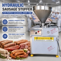 Nouvelle machine à saucisses hydraulique haute capacité, équipement automatique de remplissage de saucisses, acier inoxydable 304, 500 kg/h, bratwurst