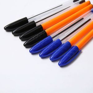 Promotional Office Factory <b>Gift</b> Cheap Bulk Plastic 1.0Mm Dollar Store Ball Pen Logo Custom Bv-Ps114 Red/Black/Blue Ink - Product Image 3