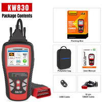 Herramienta de vehículo original directa de fábrica KW830 mejor escáner OBD2 de diagnóstico automotriz