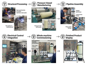 Système de dessalement d'eau de mer par osmose inverse 10TPD, machine de traitement de l'eau pour la consommation humaine sur bateau - Product Image 4