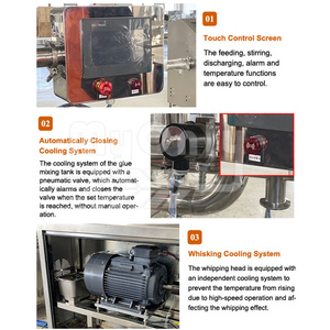 Hình nón của tôi kem sô cô la đầy Marshmallow máy hoàn toàn tự động dây chuyền sản xuất kẹo bông - Product Image 3