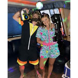 จั๊มสูทผู้หญิงสไตล์เรโทร เอวสูง แขนสั้น ชุดเดรสแบบชิ้นเดียว สำหรับงานปาร์ตี้ ระบายอากาศได้ดี เหมาะสำหรับออกกำลังกาย - Product Image 5